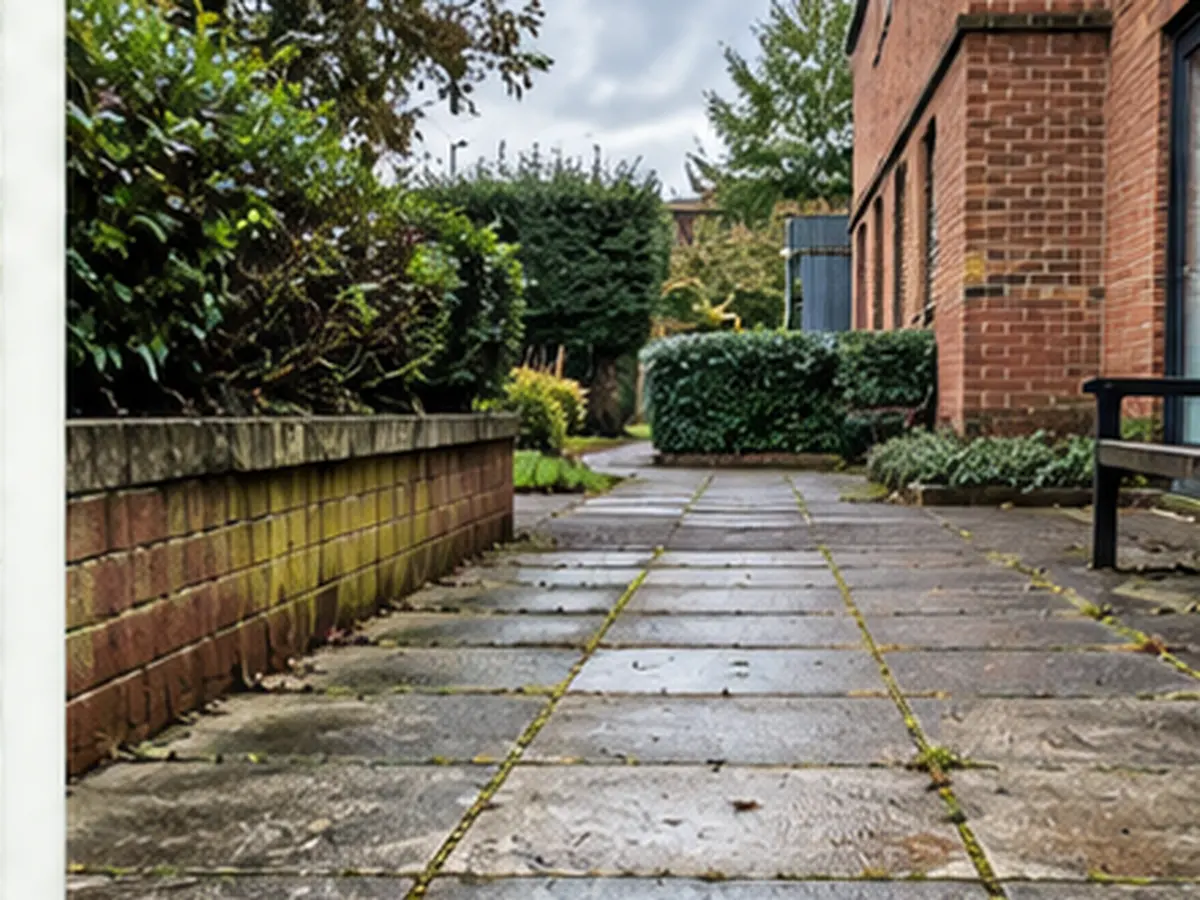 Commercial walkway and courtyard exterior surfaces